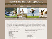 Tablet Screenshot of activehealthlasvegas.com